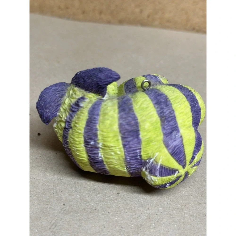 Cheshire Cat Alice in Wonderland Green Purple Striped Figurine